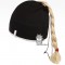 Bavlněná čepice na culík - vzor 12 - černá