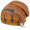 Bavlněná čepice Polo - vzor 44 - velbloudí hnědá, les