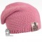 Pletená čepice Colors - vzor 04 - růžová