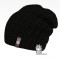 Merino pletená čepice Harmony - vzor 13 - černá
