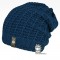 Merino pletená čepice Harmony - vzor 17 - námořnická modrá