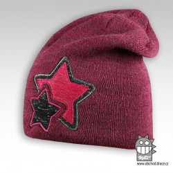 Čepice pletená Star - vzor 02