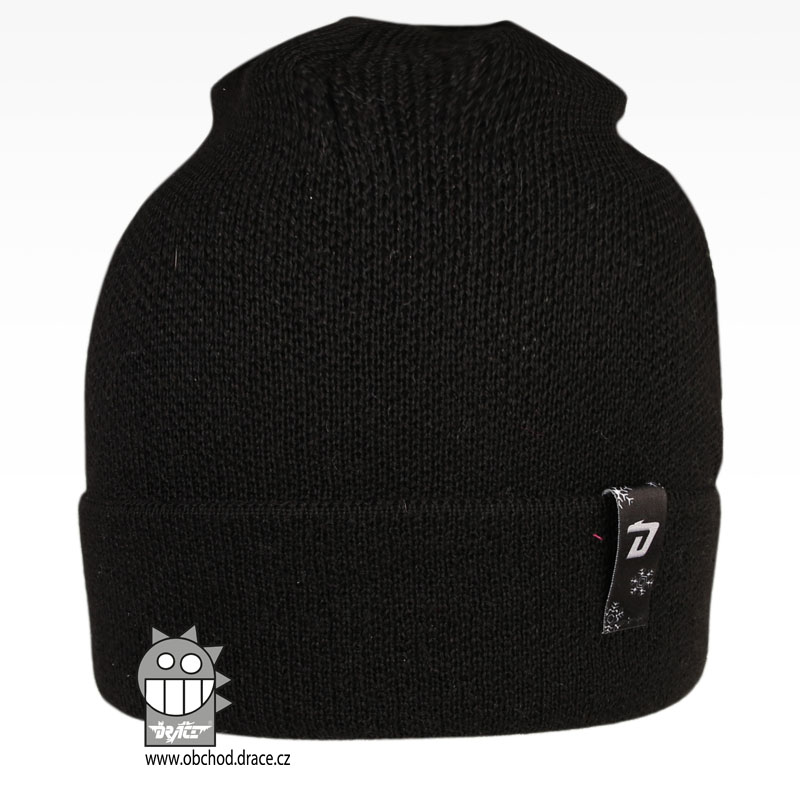 Merino pletená čepice Urban - vzor 01 - černá