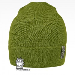 Merino pletená čepice Urban - vzor 06 - zelená