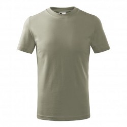 Dětské bavlněné tričko - vzor 19 - khaki zelená světlá