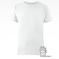 Dětské bavlněné tričko - vzor 01 - bílá
