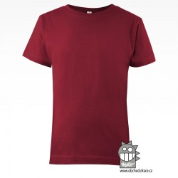 Dětské bavlněné tričko - vzor 04 - vínová